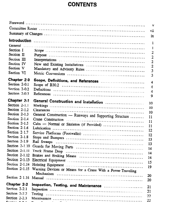 ASME B30.2:2001 Pdf Download - Free Standards Download