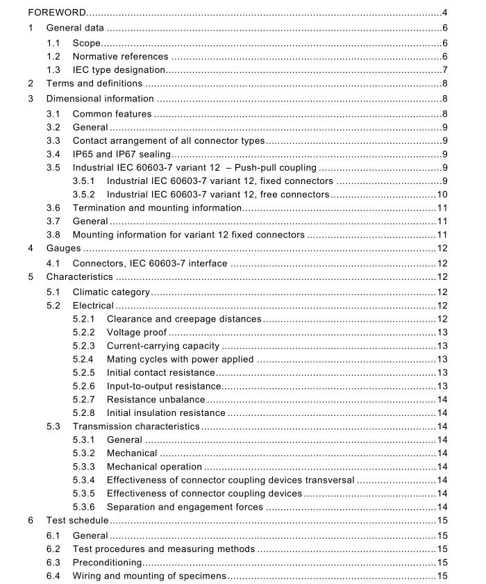 IEC PAS 61076-3-115:2005 pdf download - Free Standards Download