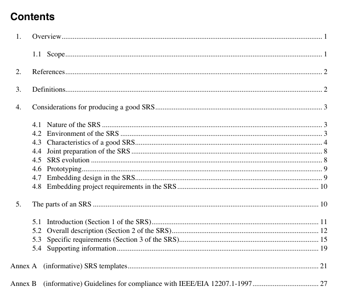 Ieee 830 1998 Pdf Download Free Standards Download